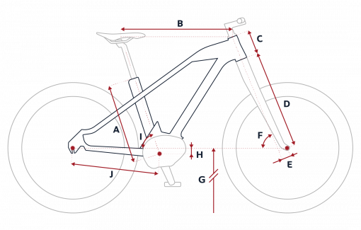 Peugeot eU01 electric urban bike geometry